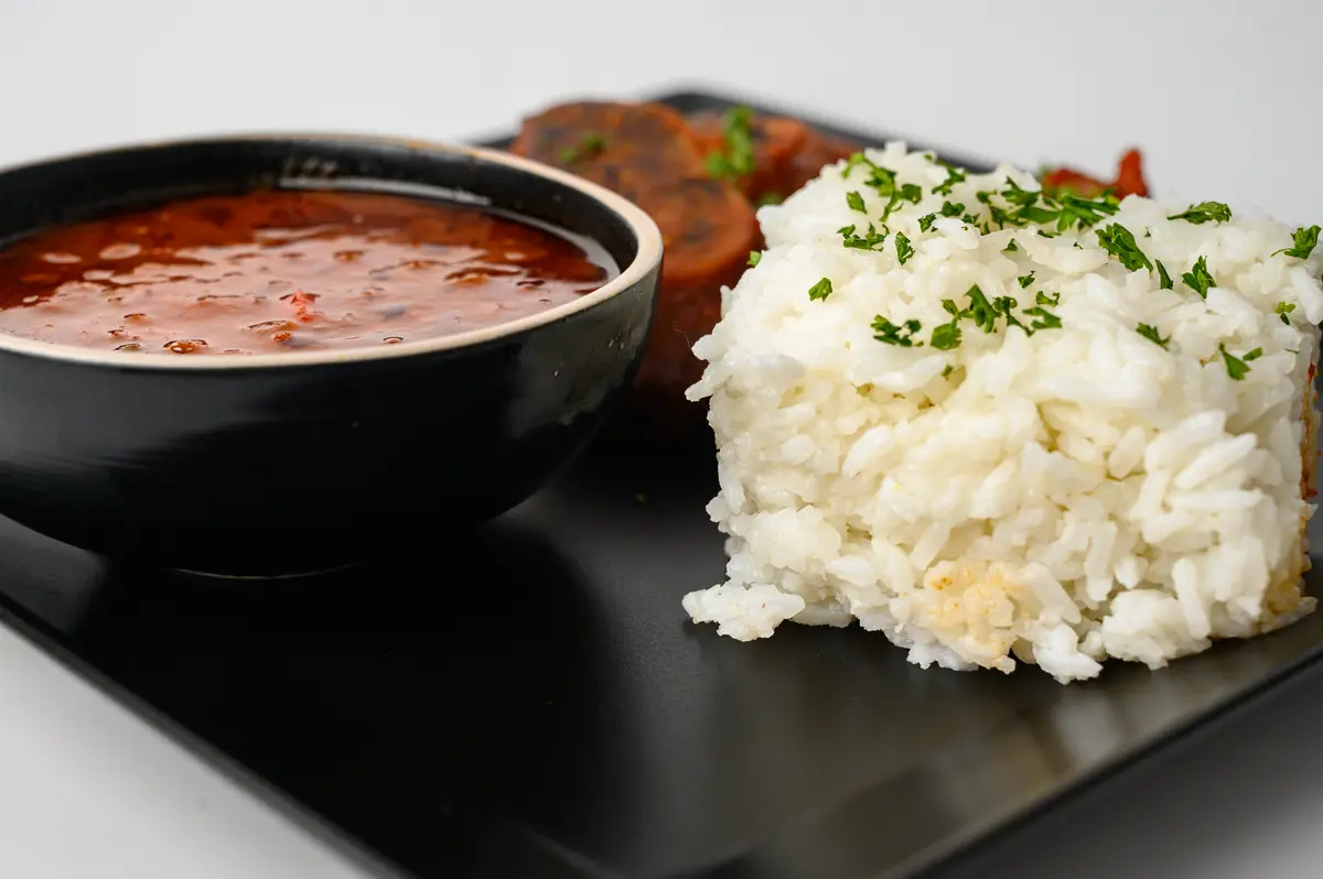 Jarret de veau fondant, sauce rouge